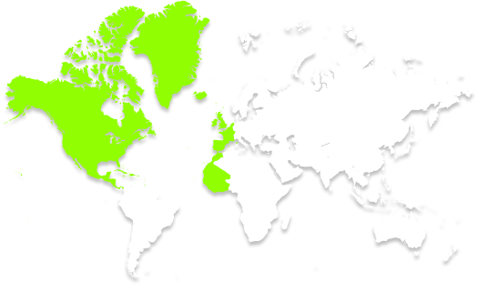 World map showing iScale Partners GEO coverage across Asia and Europe